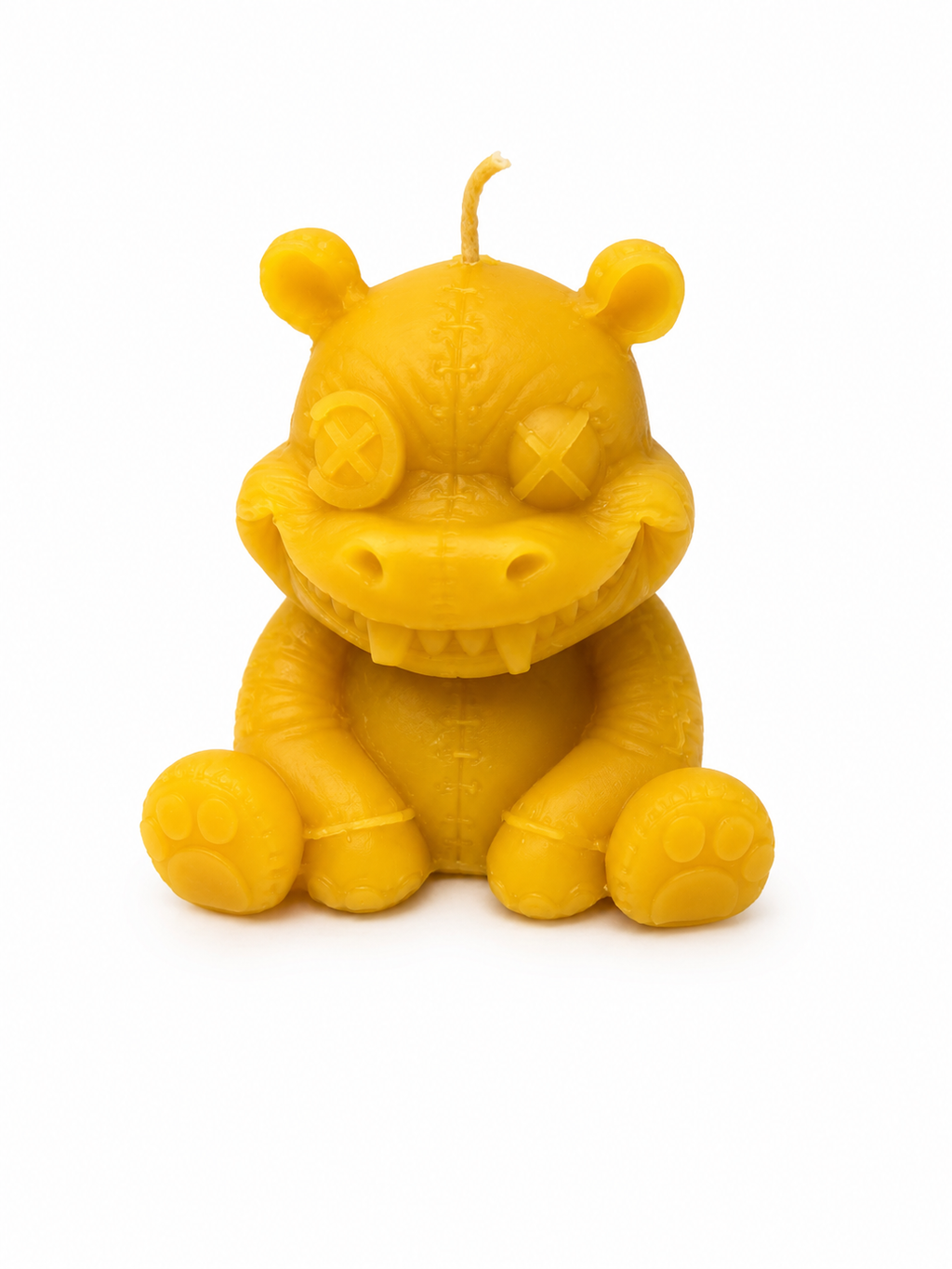 Halloween Hippo Beeswax Candle