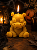 Halloween Hippo Beeswax Candle