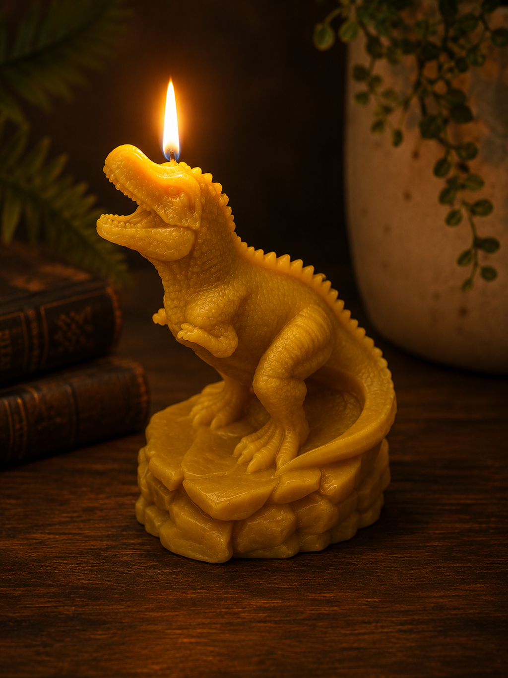 Dinosaur T-Rex Beeswax Candle