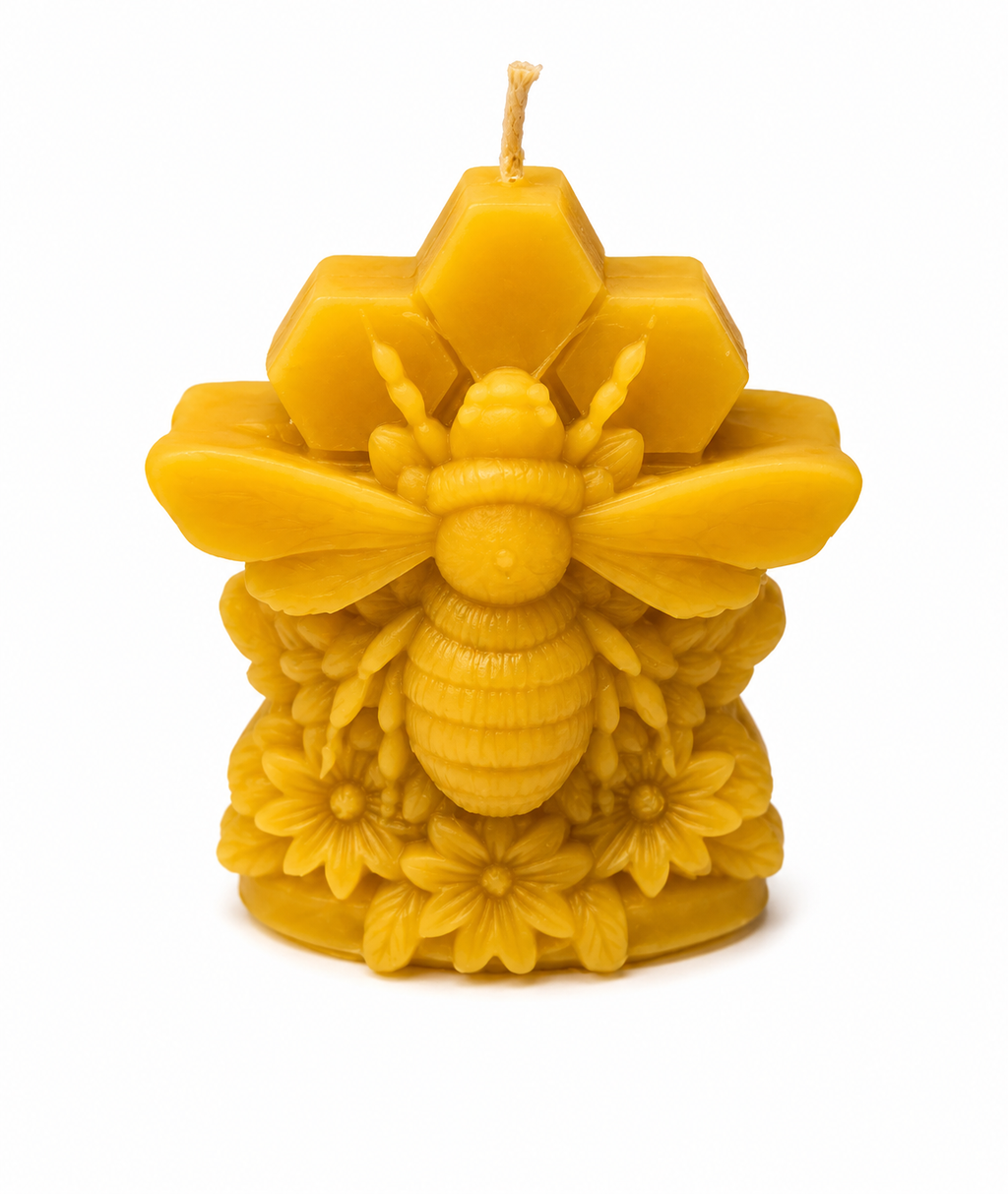 Honeycomb & Bee Beeswax Candle