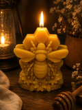 Honeycomb & Bee Beeswax Candle
