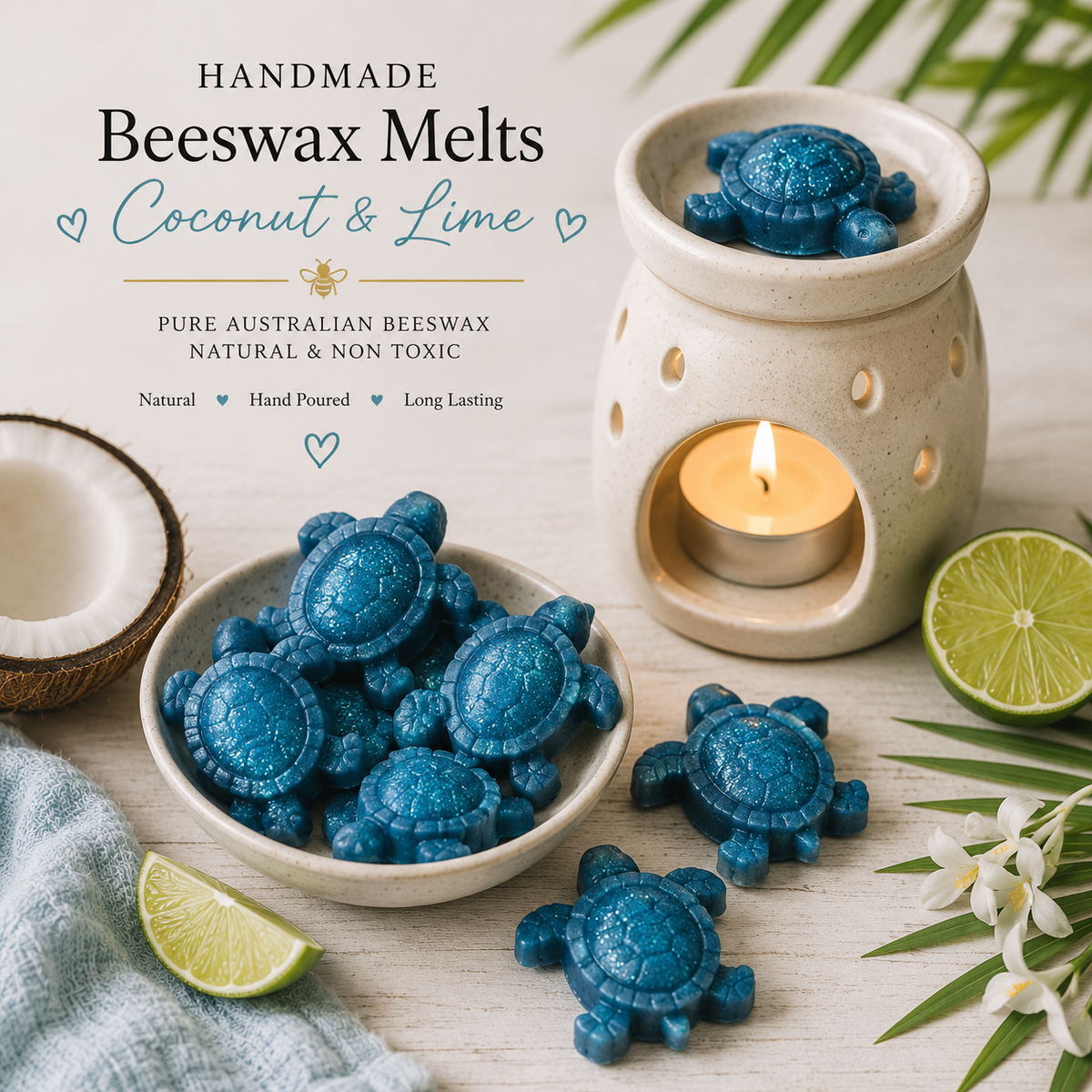 Coconut &amp; Lime Beeswax Melts