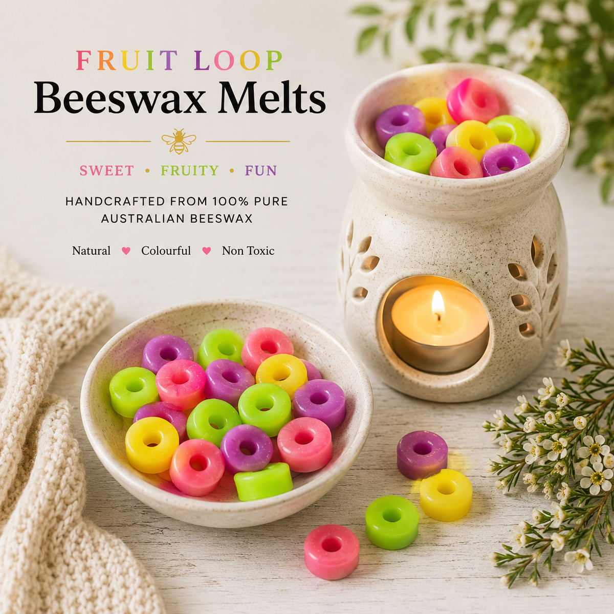 Fruit Loops Beeswax Melts