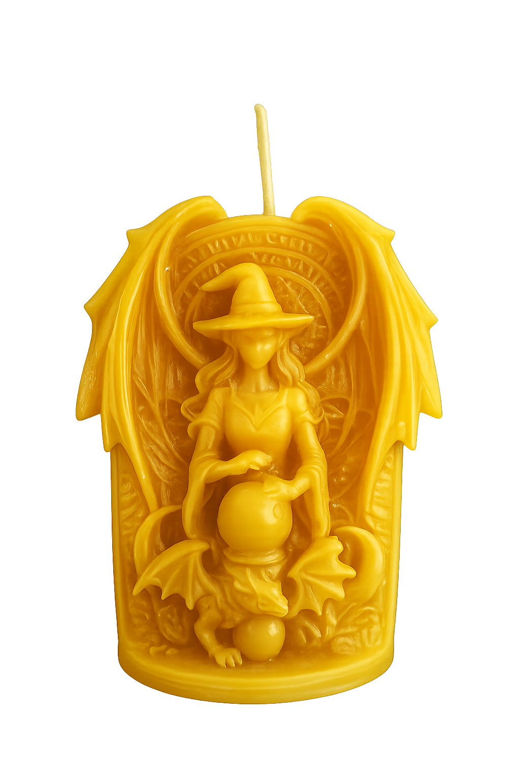 Witch's Crystal Ball Beeswax Candle