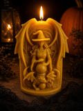 Witch's Crystal Ball Beeswax Candle