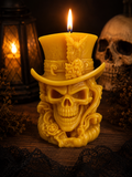 Skull Gentleman Beeswax Candle