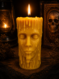 Dripping Face Beeswax Candle