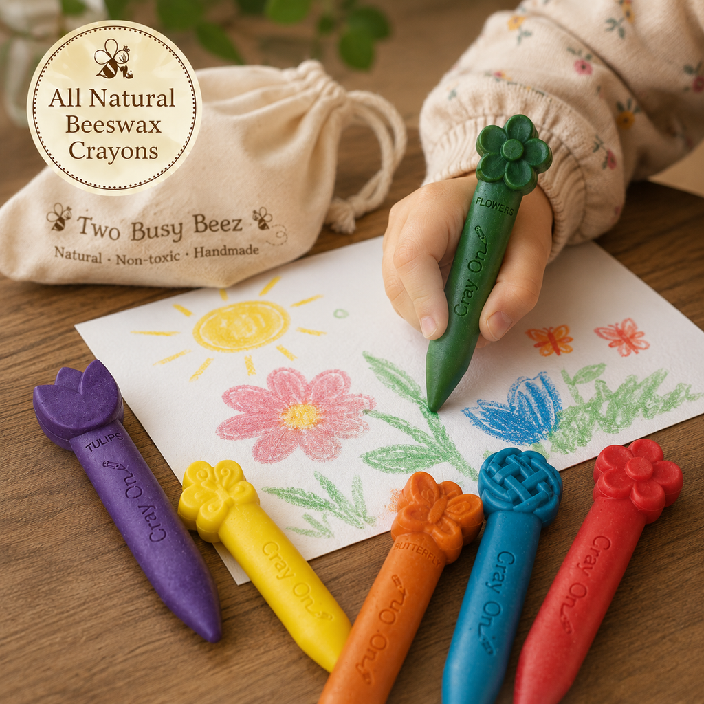Natural Beeswax Crayons – 6 Colour Pack