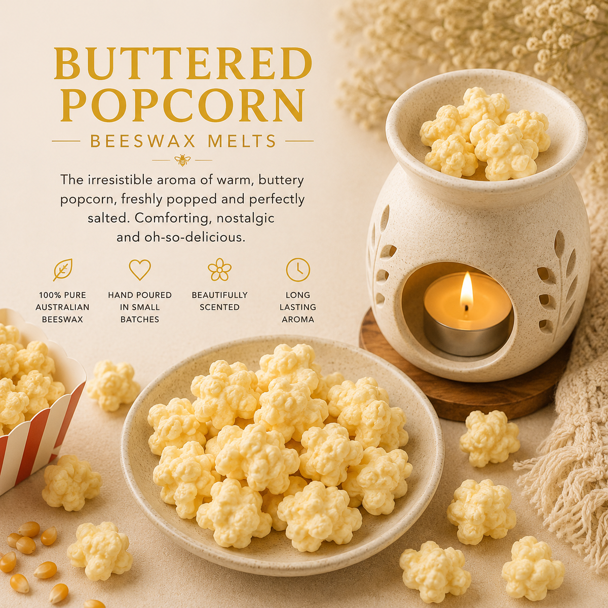 Buttered Popcorn Beeswax Melts