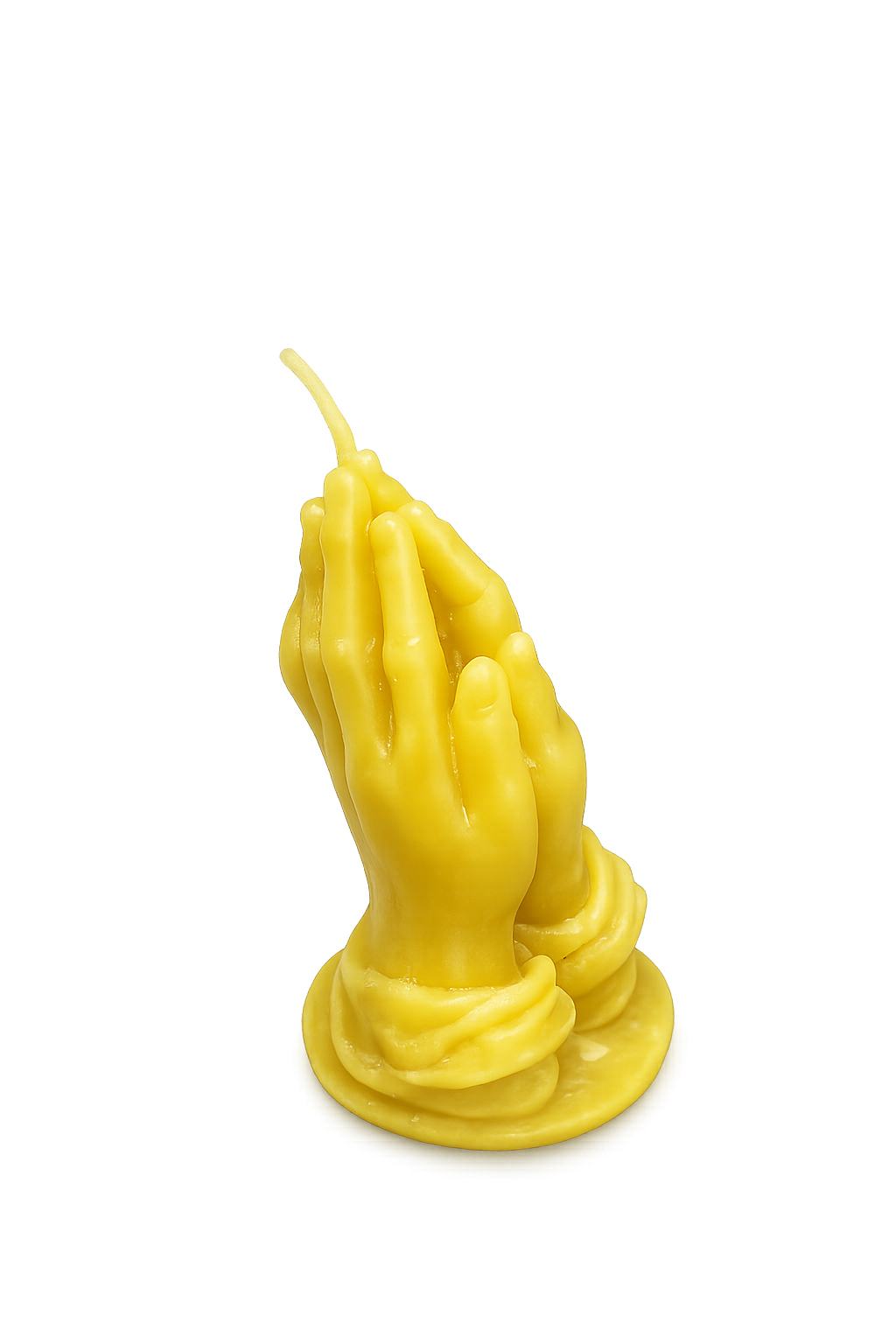 Praying Hands Pure Beeswax Candle