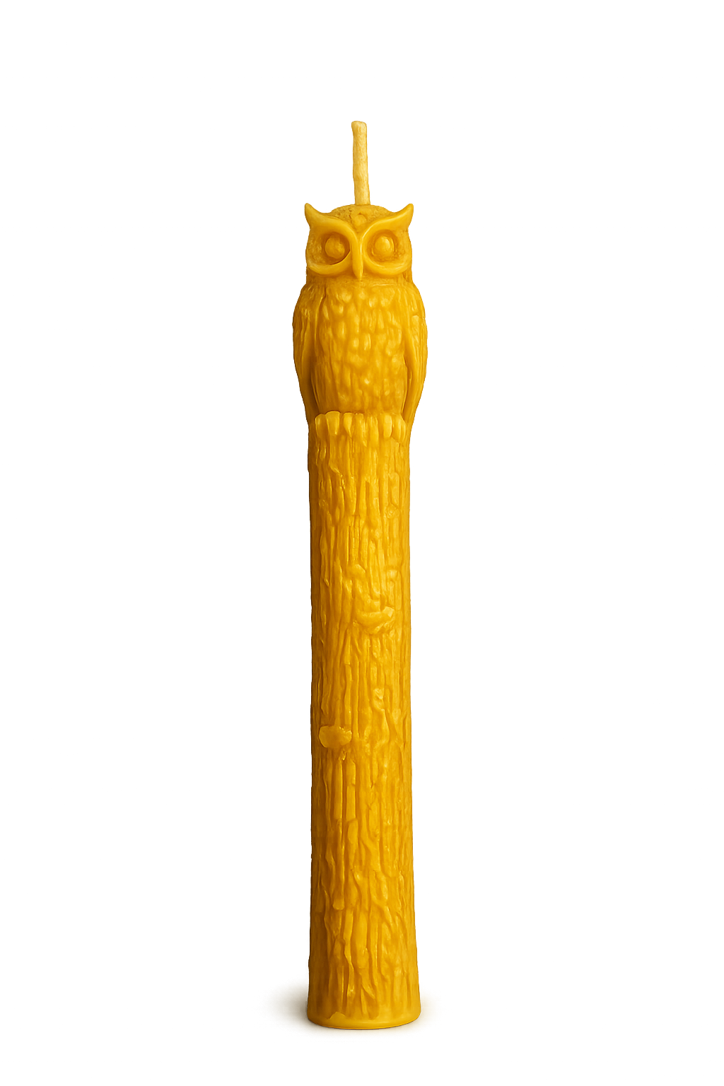 Owl Pillar Beeswax Candle