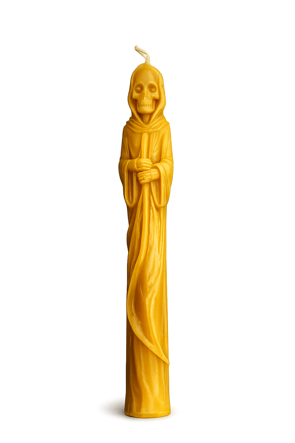 Grim Reaper Pillar Beeswax Candle