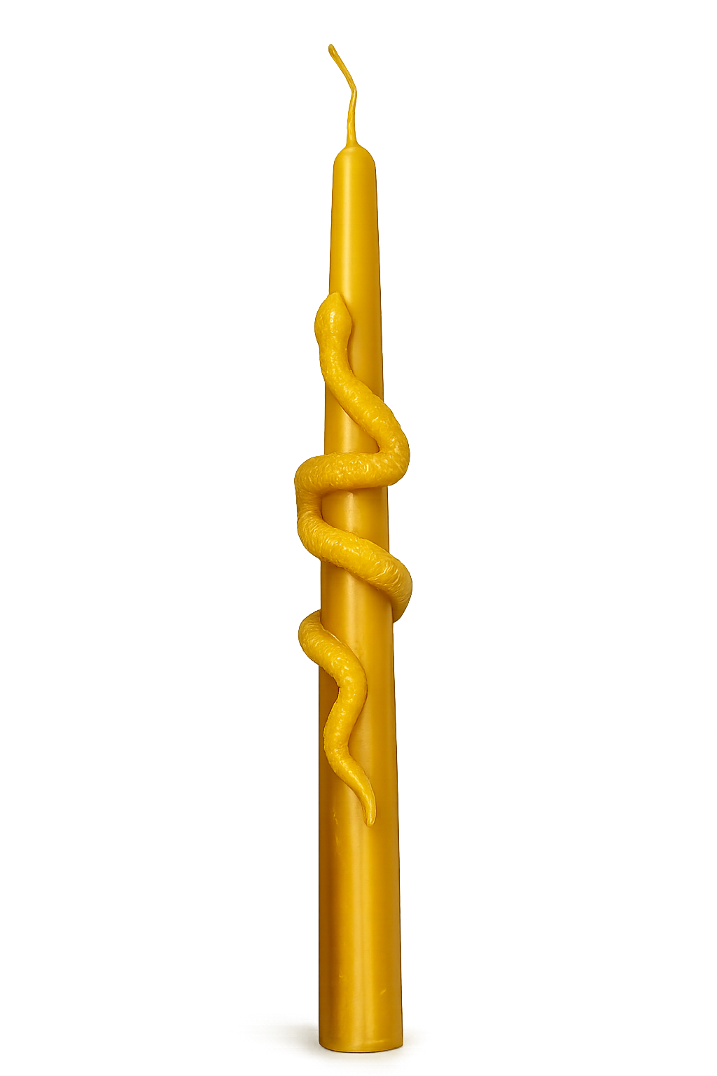 Serpent Taper Beeswax Candle