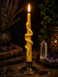Serpent Taper Beeswax Candle
