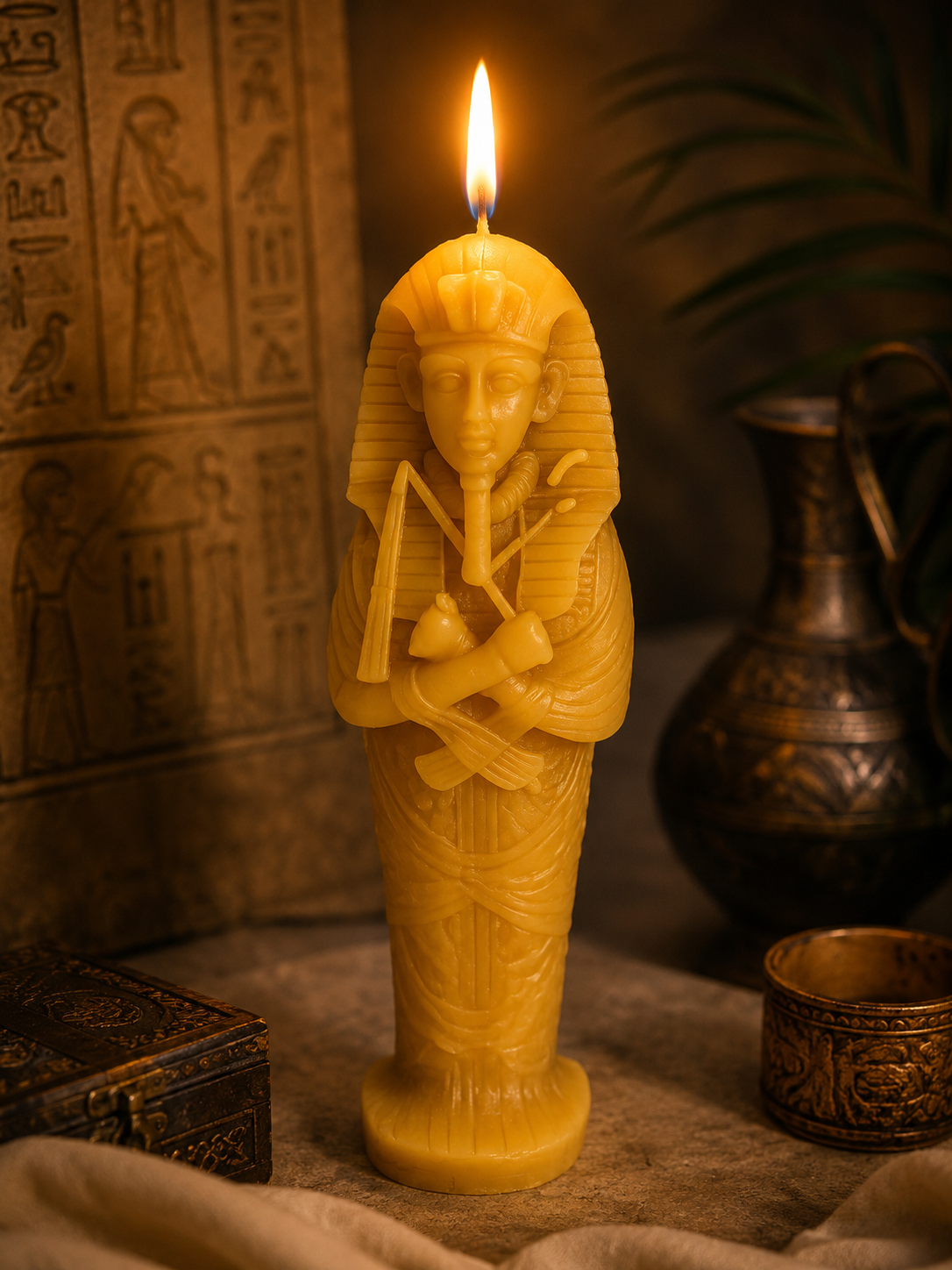 Egyptian Pharaoh Pure Beeswax Candle