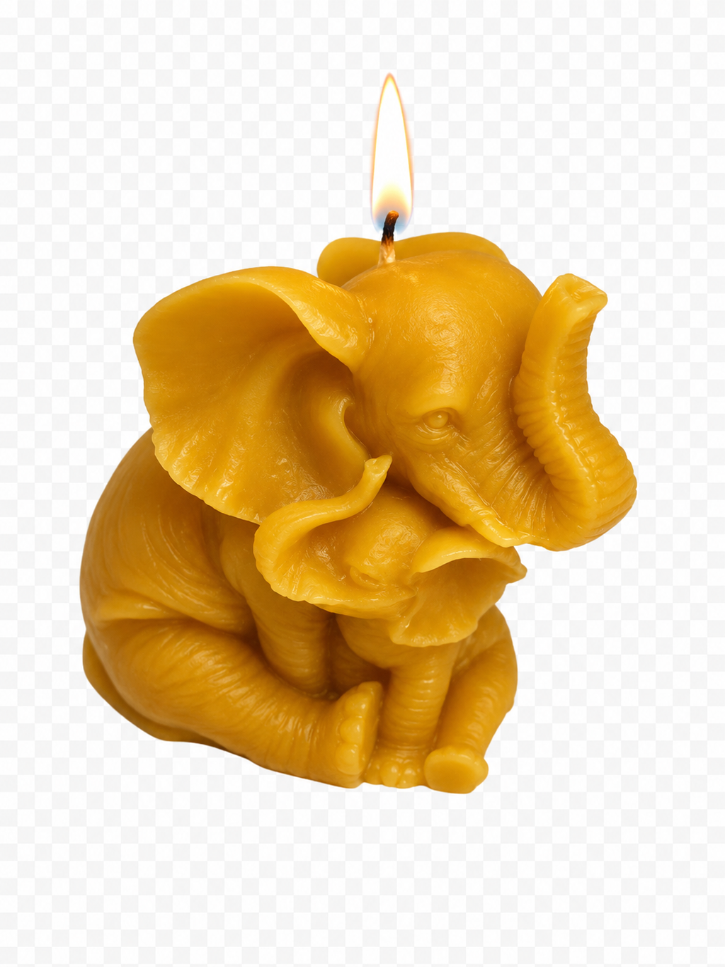 Elephant Beeswax Candle