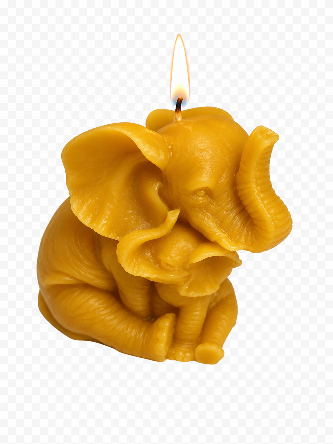 Elephant Beeswax Candle