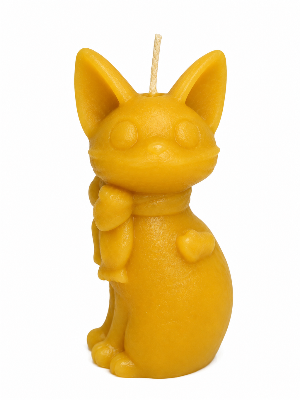 Cat with Bow Collar Beeswax Candle