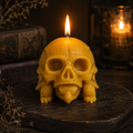 Skull Turtle Beeswax Candle