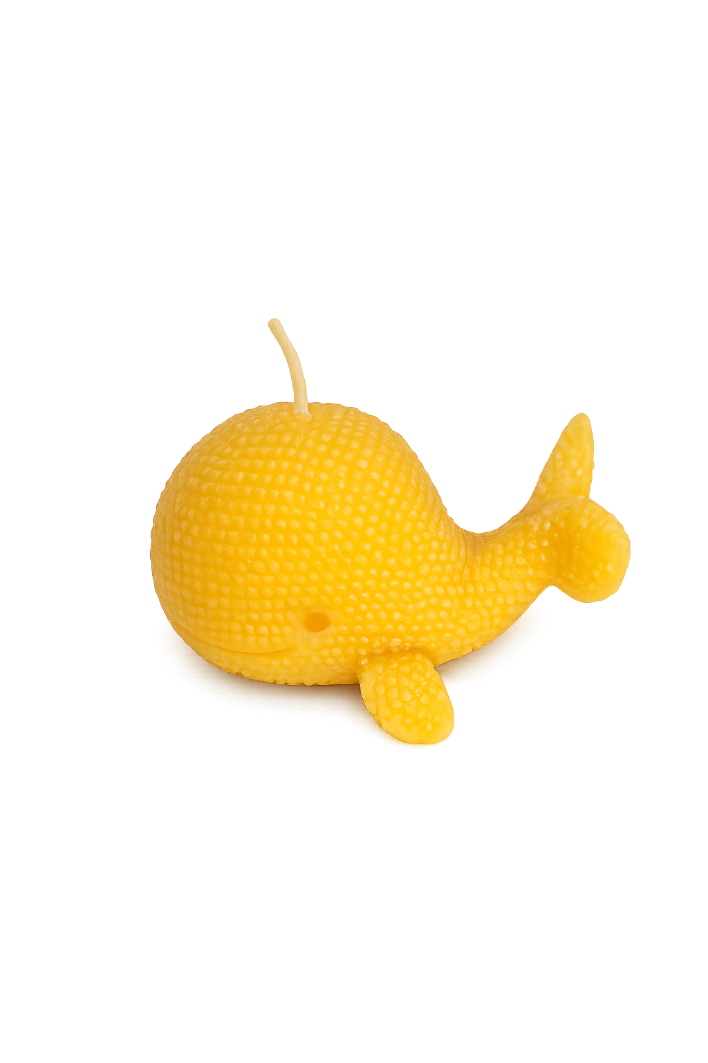 Knitted Whale Beeswax Candle