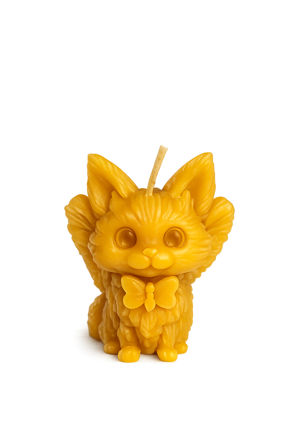 Cat with Wings Beeswax Candle