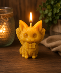 Cat with Wings Beeswax Candle