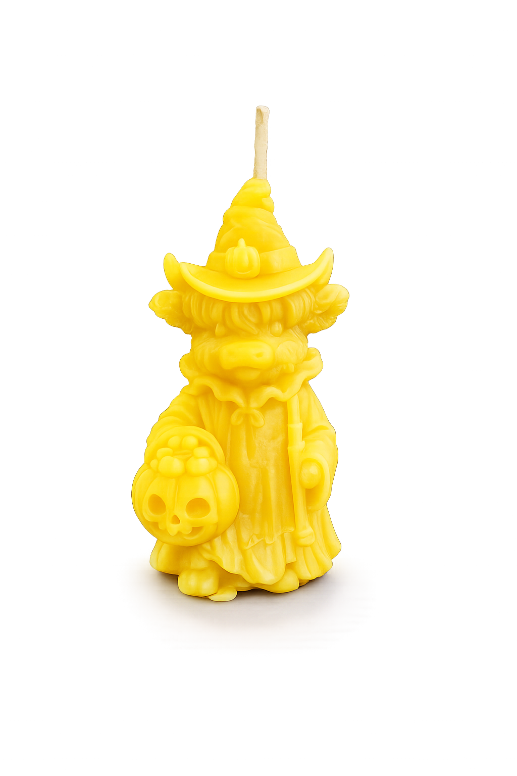 Highland Cow Trick-or-Treat Beeswax Candle