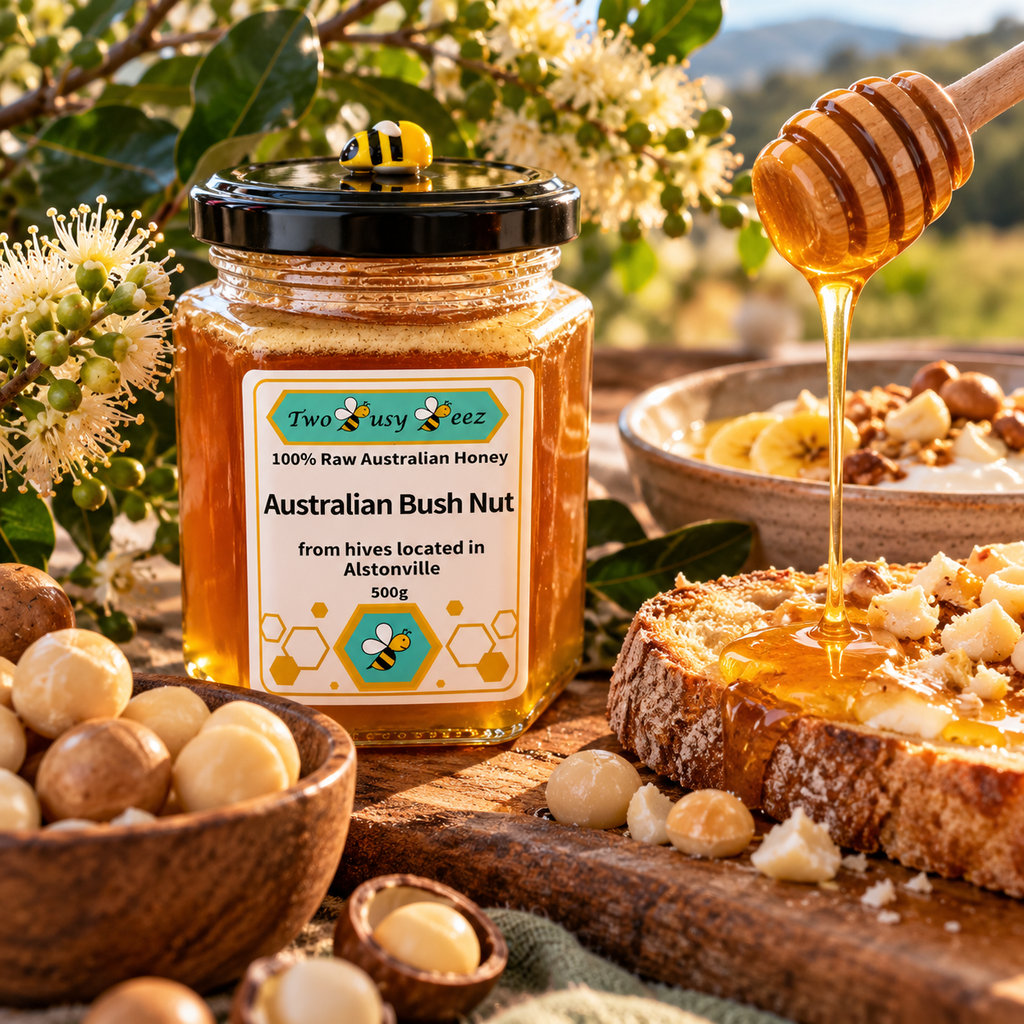 Australian Bushnut Raw Honey 500g