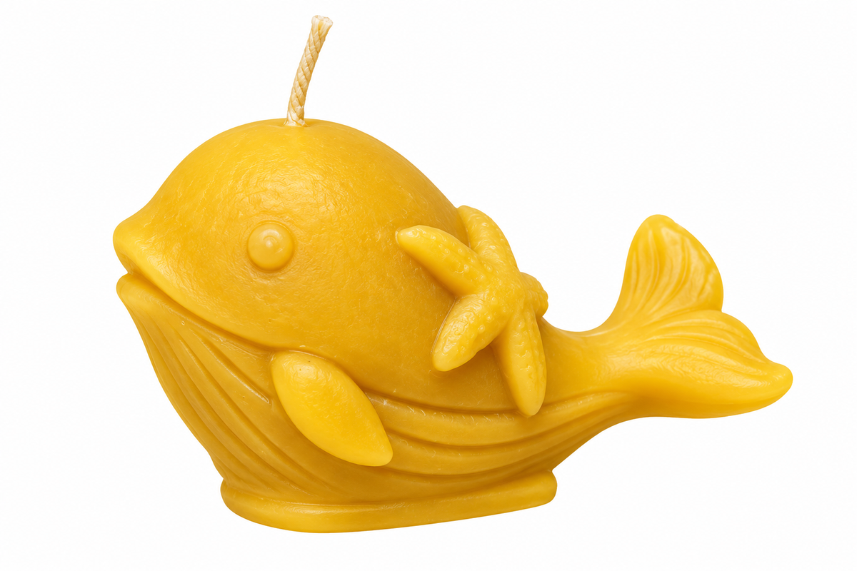 Whale Beeswax Candle