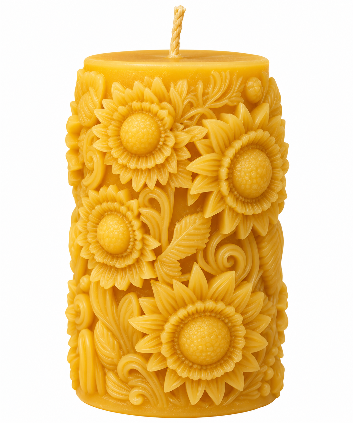 Sunflower Garden Beeswax Candle