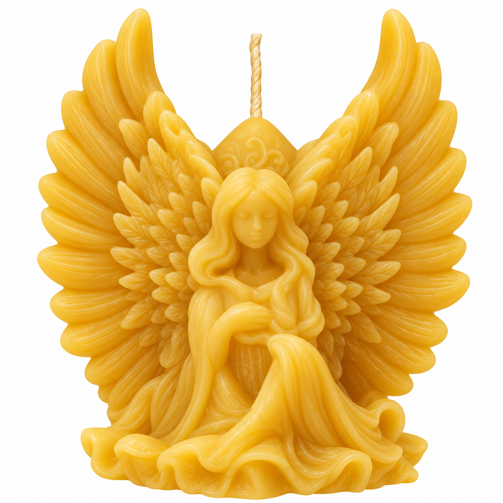 Angel Wings Beeswax Candle